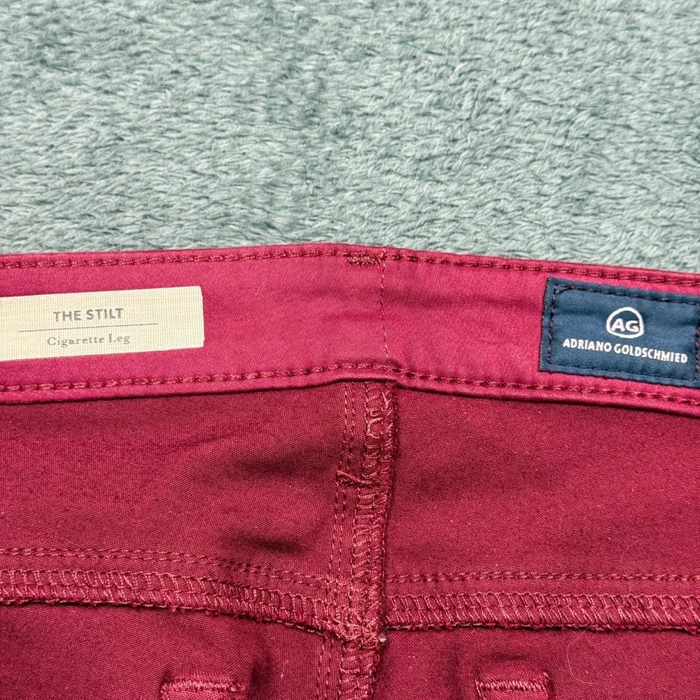 AG Adriano Goldschmied The Stilt Cigarette Leg Pink‎ Jeans Womens - Picture 13 of 15